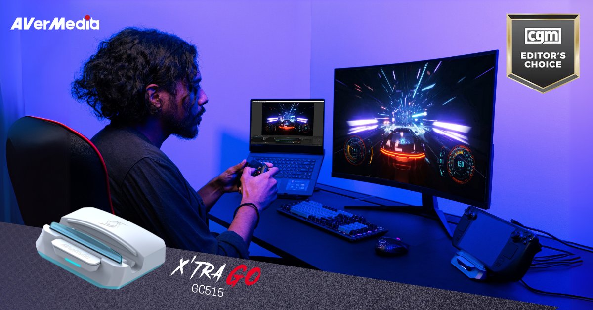 AVerMedia's tweet photo. Receiving CGM Editor's Choice Award, "The AVerMedia X'TRA GO Capture Dock GC515 simplifies handheld game capture while delivering excellent quality and versatility."

https://t.co/s8NsbuxlkD

#XtraGO #avermedia #GOseries #unboxing #dockingstation #typec #compact
#steamdeck #handheldconsoles #capturecard #capturedock