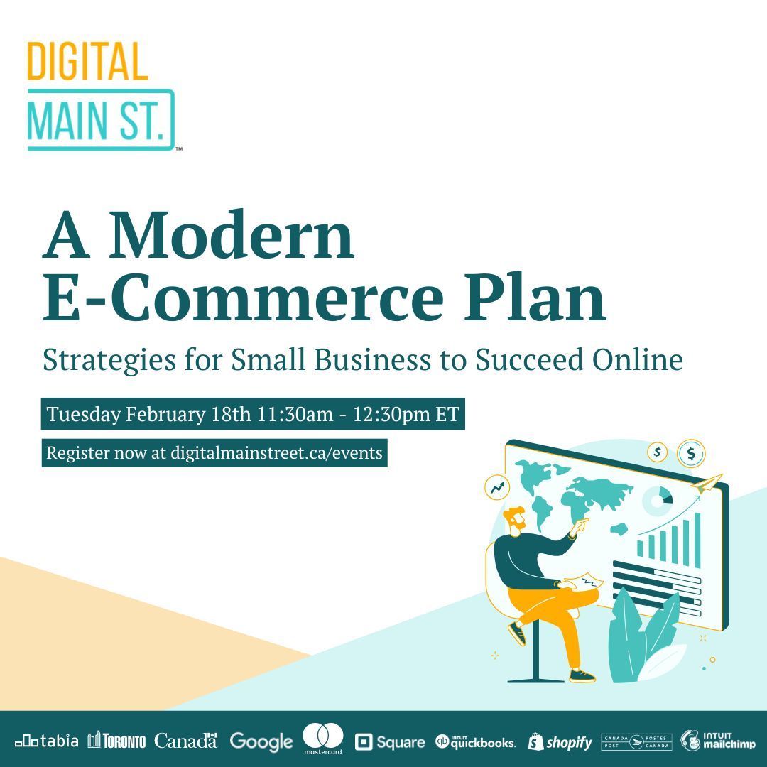 Discover new ways to grow your business online with our exciting new webinar, "A Modern E-Commerce Plan – Planning for 2025 and Beyond"! 🚀 

Register now at digitalmainstreet.ca/event/a-modern… 🌟 🖥️