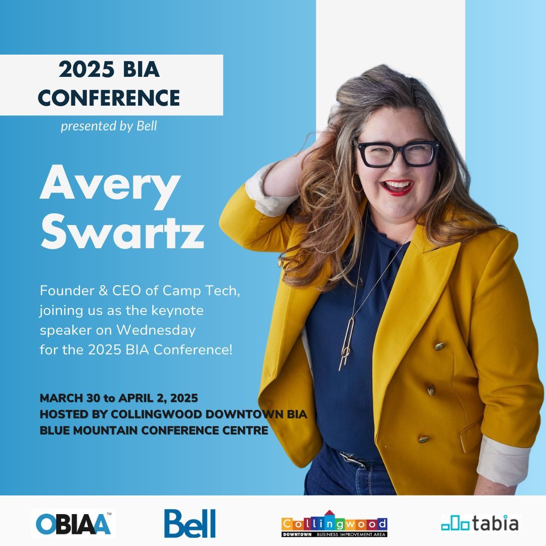 🚀 Keynote Alert: Avery Swartz!
Before Wednesday’s luncheon, join Avery Swartz—tech educator, best-selling author &amp; Camp Tech CEO—as she breaks down digital marketing &amp; AI for BIAs!
Don’t miss this must-see keynote! #2025BIAConference
🔗 Secure your spot: bit.ly/3Quktuv