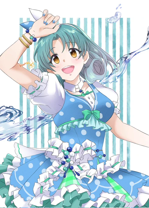 まつり姫〜〜〜!!今年もおめでとうございます!!!再掲ばっかりで申し訳ない(体調良くなったらまた新規絵描きます…!)#徳川まつり生誕祭2025 #徳川まつり誕生祭2025 #徳川まつり 
