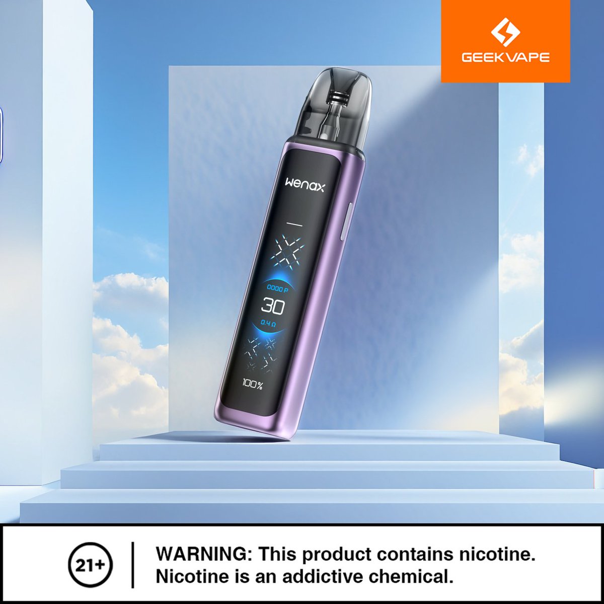 GeekvapeTech's tweet photo. Geekvape Wenax Q Ultra comes in this stunning purple 🟣 for those of us who love the color, plus many other great color options so something for everyone!! #Geekvape #Geekvp #geekvapetech #geekvp #wenaxqultra https://t.co/Vm9k0bsHtL
