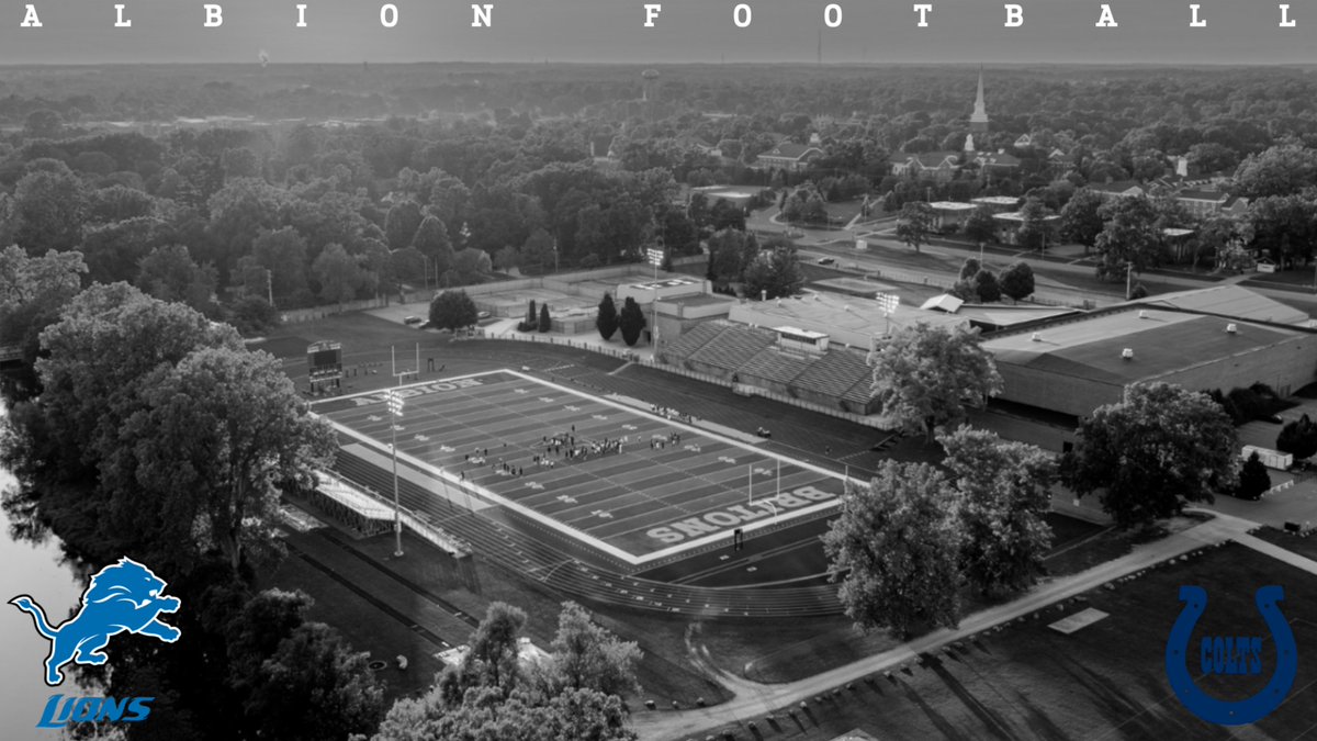 AlbionFootball's tweet image. Thank you to the @Lions and @Colts for evaluating our players!