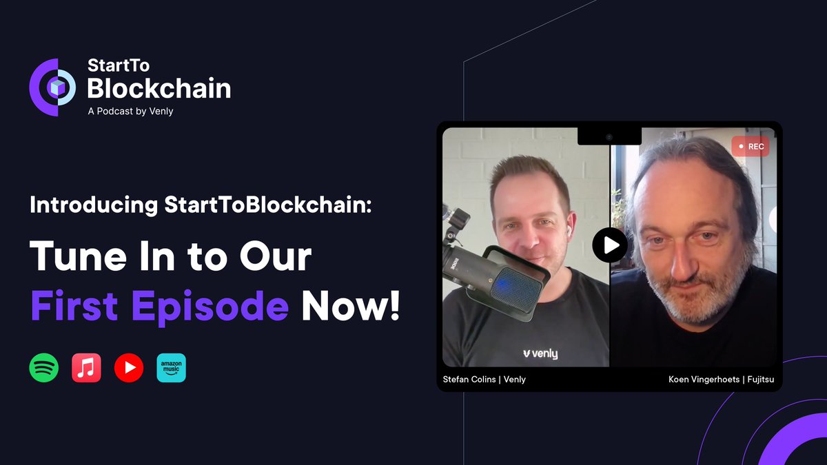 Venly (@venly_io) on Twitter photo Blockchain is set to add $1.76 trillion to the global economy by 2030. But how do businesses unlock its real value?
In E01 of StartToBlockchain, <a href="/stefancolins/">Stefan Colins</a> spoke with <a href="/IthronKoen/">Koen Vingerhoets</a>, Blockchain Evangelist at Fujitsu, about practical adoption, regulation, and use cases. 🧵 Blockchain is set to add $1.76 trillion to the global economy by 2030. But how do businesses unlock its real value?
In E01 of StartToBlockchain, <a href="/stefancolins/">Stefan Colins</a> spoke with <a href="/IthronKoen/">Koen Vingerhoets</a>, Blockchain Evangelist at Fujitsu, about practical adoption, regulation, and use cases. 🧵