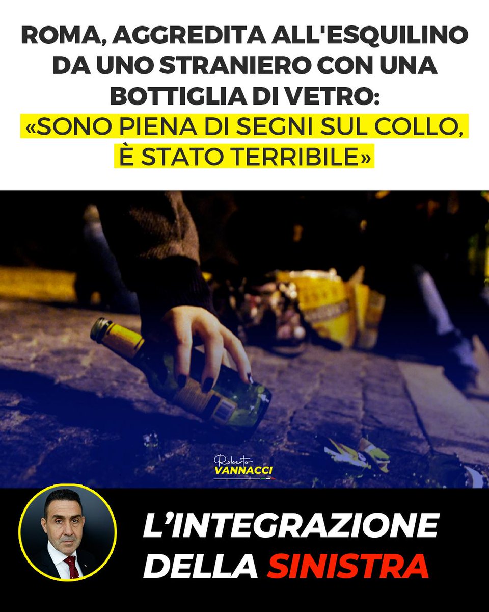 Roma, Piazza Vittorio: ragazza minacciata da uno straniero ubriaco. Città fuori controllo, basta degrado, più sicurezza!
#Vannacci #lega #patriotsforeurope #IlCoraggioVINCE #ilmondoalcontrario #Decima #menefrego #sicurezza #sinistra #degrado
