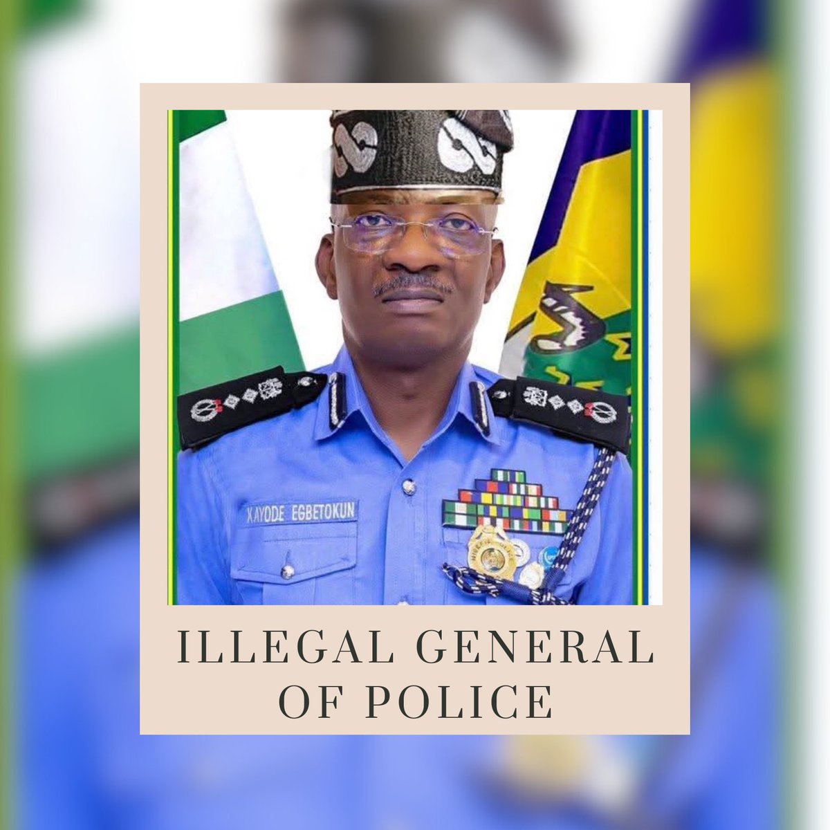 sowore's tweet image. All illegalities at the Nigeria Police @policeng must stop NOW! #EgbetokunMustGoNOW