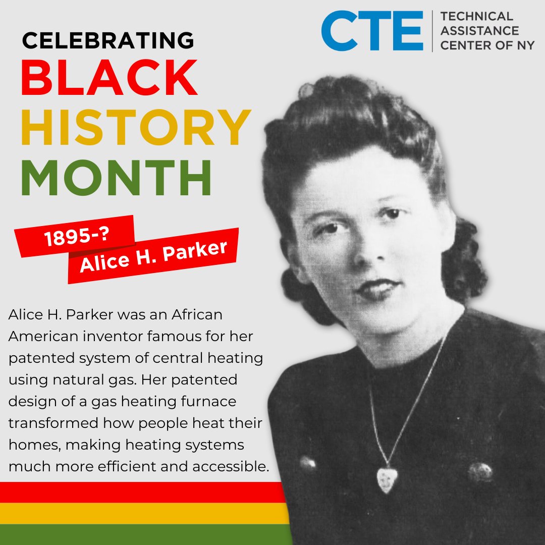 🔥 Alice H. Parker: The Woman Who Revolutionized Home Heating 🔥

In 1919, Alice H. Parker changed how we stay warm with her patented central heating system using natural gas! 
#BlackHistoryMonth #AliceHParker #WomenInTrades