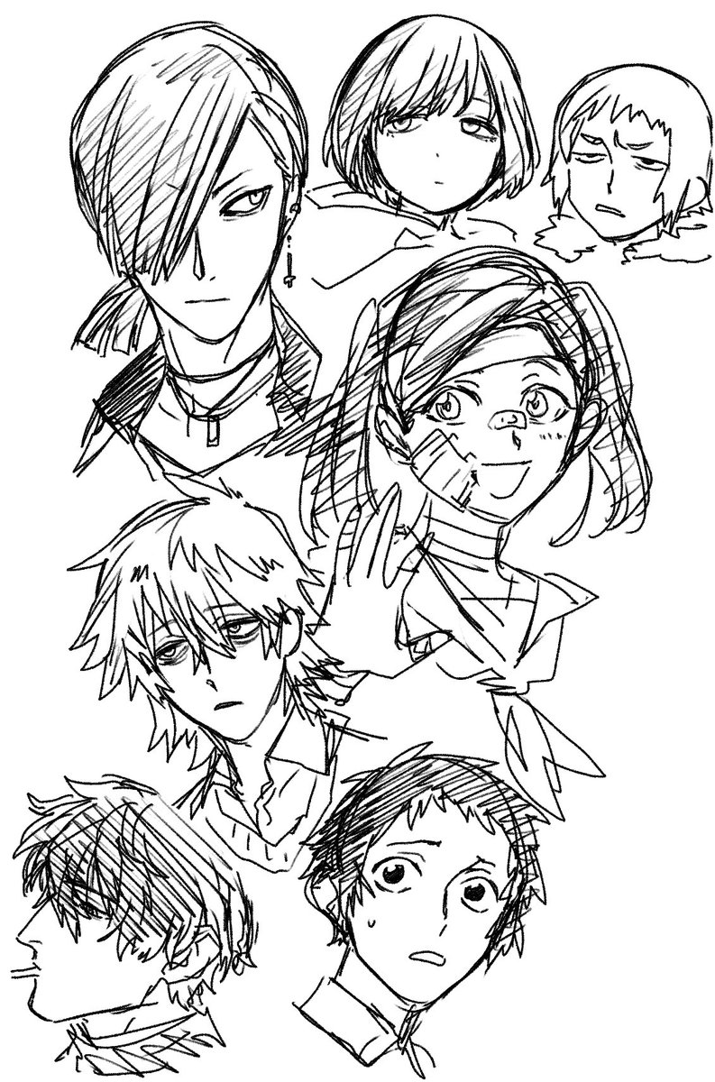 懐かしいキャラ達を落書き 