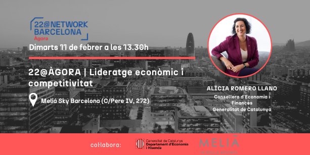 22@Network Barcelona (@22networkbcn) on Twitter photo El pròxim 22@Àgora es celebrarà el dimarts 11 de febrer a les 13:30h al <a href="/MeliaBcnSky/">Meliá Barcelona Sky</a>.
No t'ho perdis! El pròxim 22@Àgora es celebrarà el dimarts 11 de febrer a les 13:30h al <a href="/MeliaBcnSky/">Meliá Barcelona Sky</a>.
No t'ho perdis!