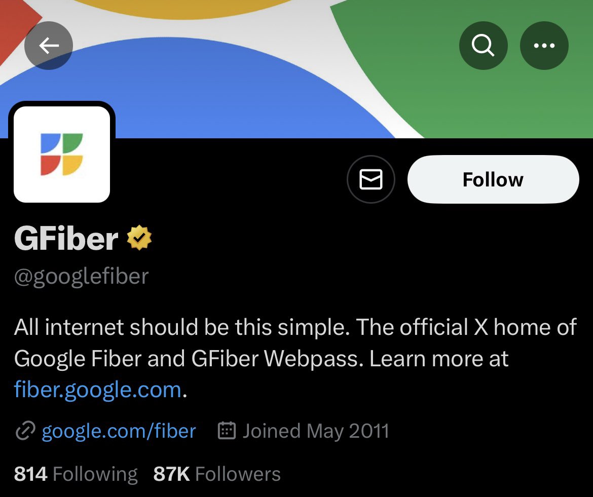 Lmao shoutout to the <a href="/googlefiber/">GFiber</a> intern for making the change 👏