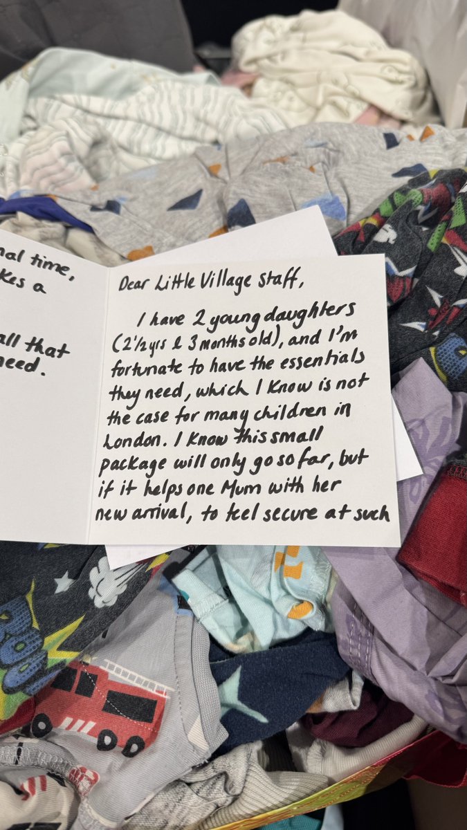 LittleVillageHQ's tweet photo. Thank YOU Hannah and every one of you who so kindly donates your high quality pre-loved essentials - baby things, big impact. 💕
#BabyBank #LittleVillage #Sustainability #NotesofKindness https://t.co/lW11vmdKO9