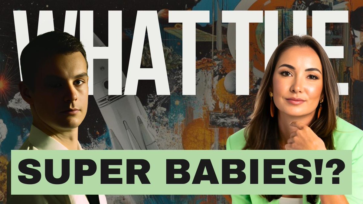 This week, we're exploring… 𝗦𝗨𝗣𝗘𝗥 𝗕𝗔𝗕𝗜𝗘𝗦  

As bioengineering, gene editing, and reproductive technologies become commonplace, we're asking ourselves:   

Will we make super babies?   

Join us!  

·······  
Mon 2/3 @ 7pm ET WATCH: youtube.com/watch?v=l4cKSX…