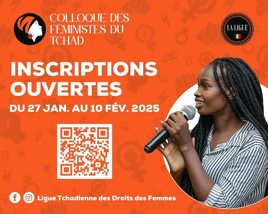 Premier colloque des Féministes du Tchad 
Lien d'inscription: 
docs.google.com/forms/d/e/1FAI…