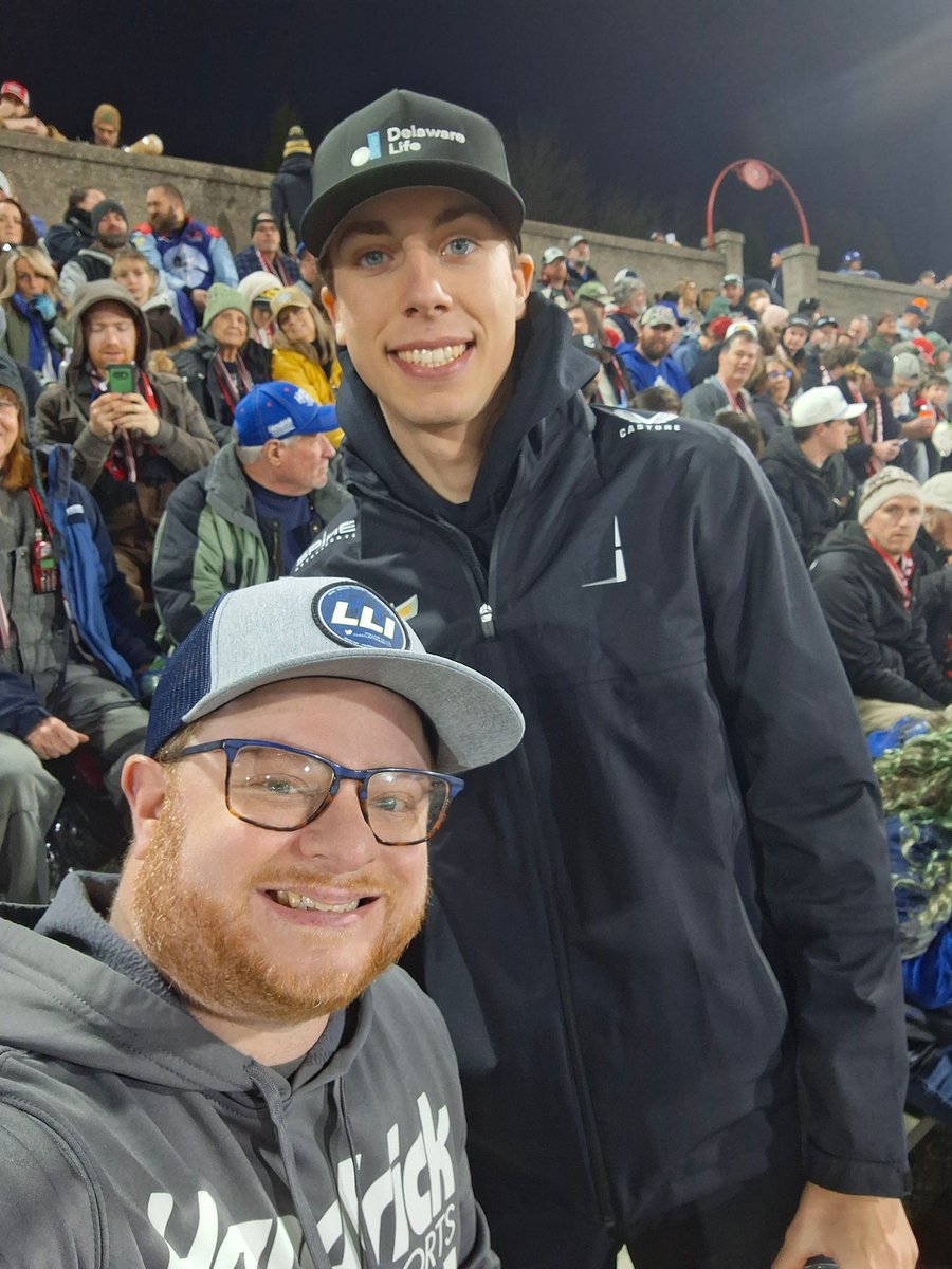 LastLapInsider's tweet photo. #TheClash at #BowmanGray was awesome last night! Got to watch it with Max &amp; Matteo Papis! It's always fun to watch with friends.

It was great to run into @CarsonHocevar , @MatthewDillner and @peterstratta too!

#NASCAR #NorthCarolina #MaxPapis #CarsonHocevar @MPI_INNOVATIONS https://t.co/bm6TYLg8BB