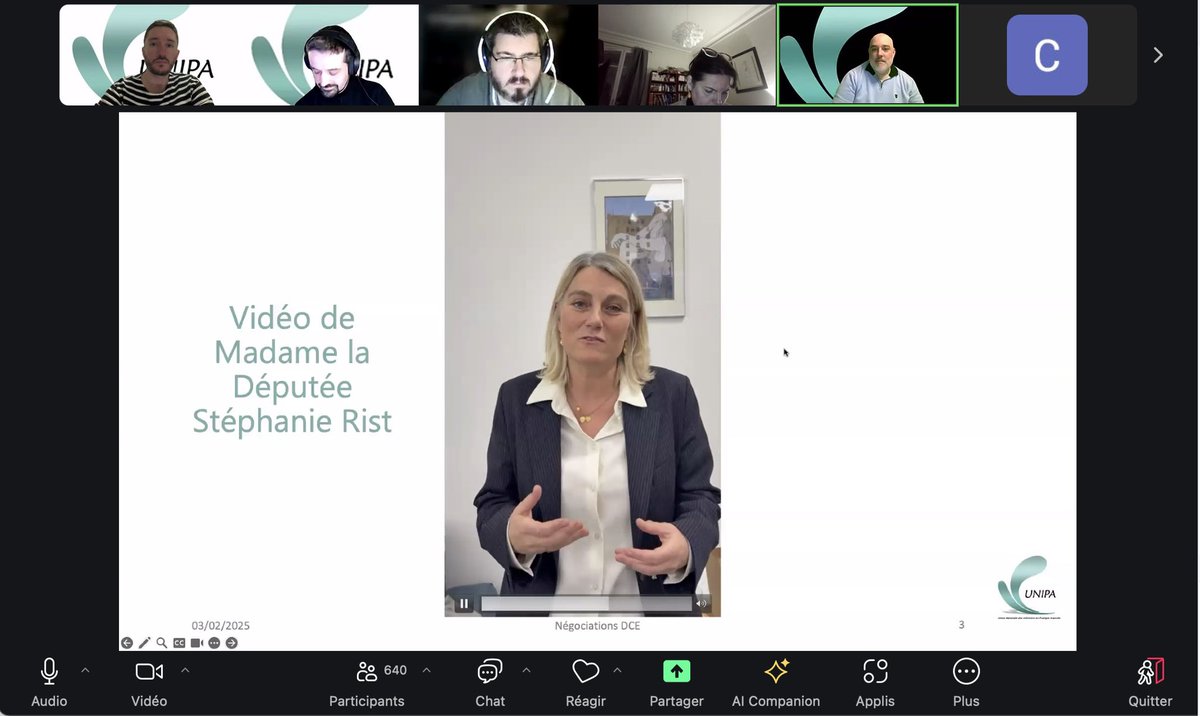 🎥 Mot d’introduction de Madame la Députée <a href="/stephanie_rist/">Stéphanie RIST</a> lors de notre webinaire consacré au Décret paru ces derniers jours, devant près de 650 IPA. Rétrospective et analyse en compagnie de nos invités spéciaux Clémence Zacharie et <a href="/CaumesGregory/">Gregory Caumes</a>