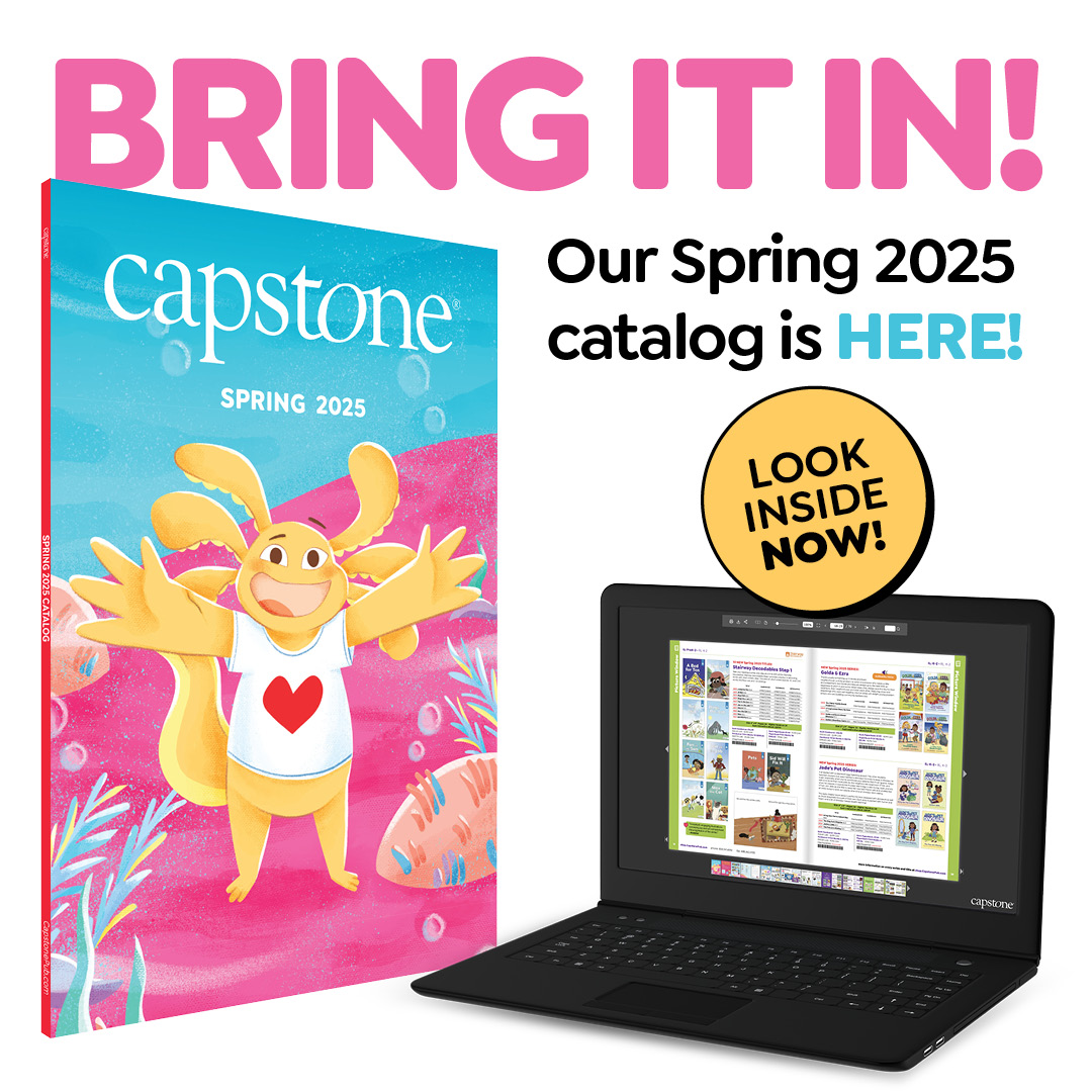 CapstonePub's tweet photo. 🤗 Capstone’s Spring 2025 Catalog Is Here! 🤗

The new collection is filled with stories and series designed to inspire, educate, and entertain young readers of all ages 📚

📖 Explore more 👉 https://t.co/dRNF6DnZ9B

#Capstone #KidsBooks #LibraryLove https://t.co/vaqGYe6Bbf