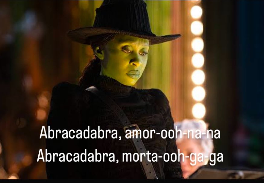 thejoepatrick's tweet photo. #mayhem #wicked #grimmerie #elphaba #ABRACADABRA @ladygaga https://t.co/eDRr4RTHWq