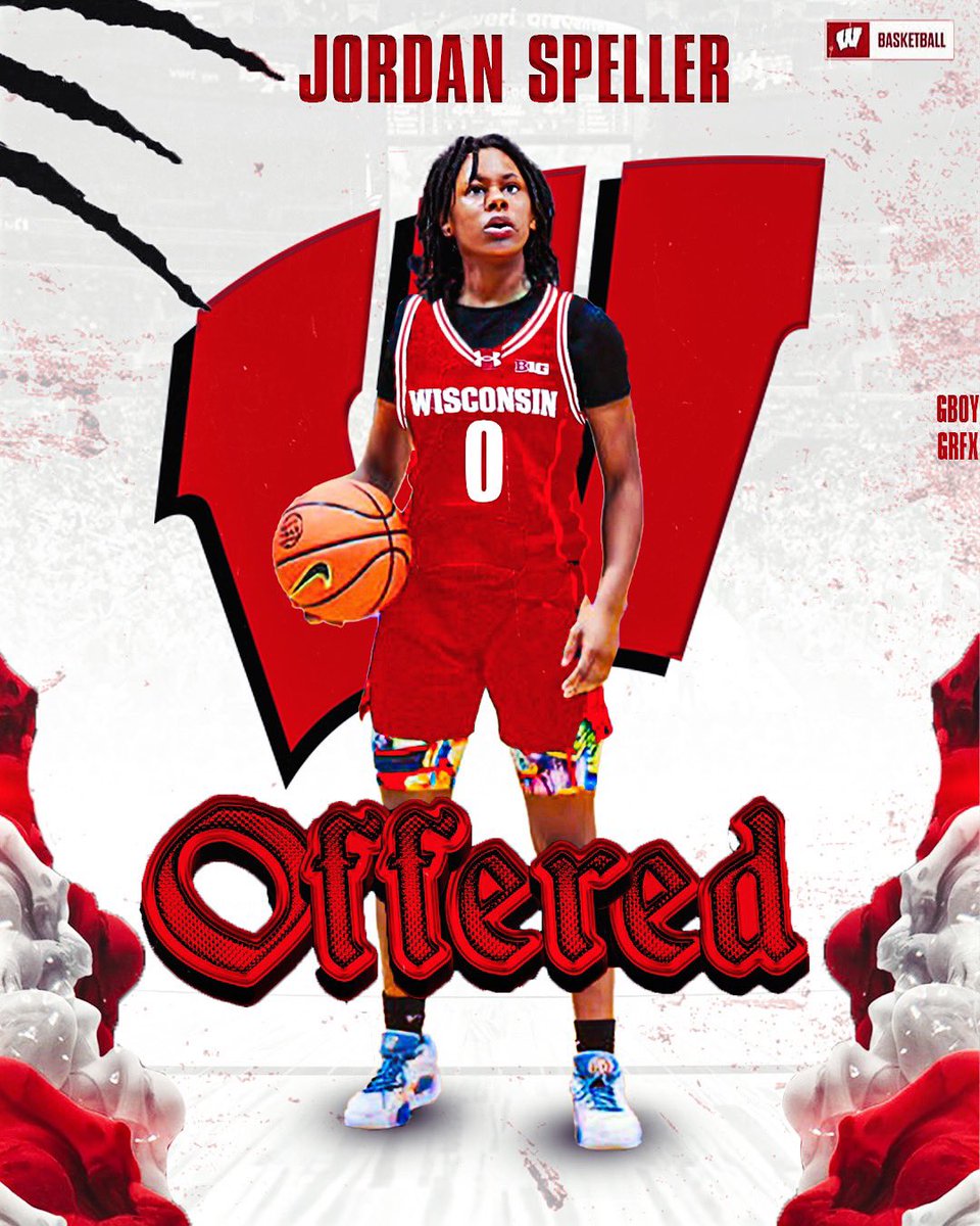 Jordan Speller (@jordanspeller3) on Twitter photo After a great conversation with <a href="/MargaretMcKeon/">Margaret McKeon</a>
I’m proud to announce that I received an scholarship offer for <a href="/BadgerWBB/">Wisconsin Women’s Basketball</a>
Let’s goooo Badgers!!! After a great conversation with <a href="/MargaretMcKeon/">Margaret McKeon</a>
I’m proud to announce that I received an scholarship offer for <a href="/BadgerWBB/">Wisconsin Women’s Basketball</a>
Let’s goooo Badgers!!!