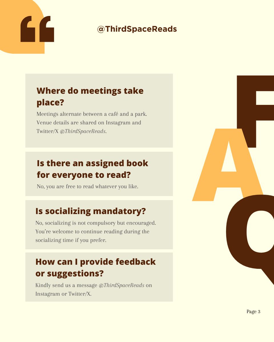 thirdspacereads's tweet photo. Check out our FAQs for all the required information https://t.co/wFbCbeu8Iy