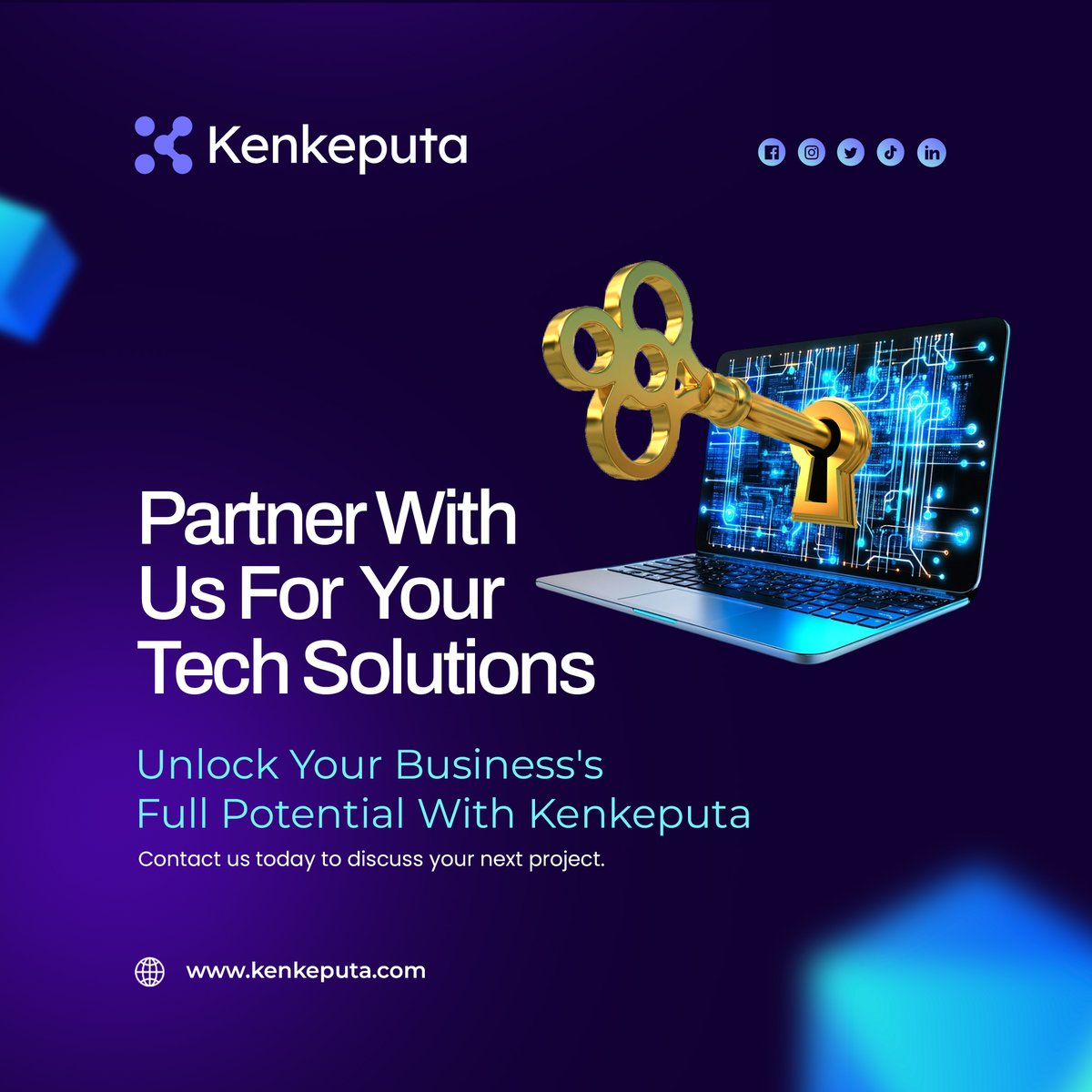 kenkeputa's tweet photo. 𝗣𝗮𝗿𝘁𝗻𝗲𝗿 𝘄𝗶𝘁𝗵 𝘂𝘀 𝗳𝗼𝗿 𝘆𝗼𝘂𝗿 𝘁𝗲𝗰𝗵 𝘀𝗼𝗹𝘂𝘁𝗶𝗼𝗻𝘀
 
We leverage the latest technology and innovative strategies to help you achieve sustainable growth.

You can reach us at: contact@kenkeputa.com

#Kenkeputa #TechSolutions #USAID #tech #DevShop #Business https://t.co/TGHBD2jxVo