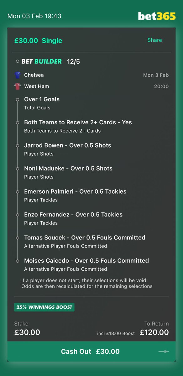 PLBetBuilder's tweet photo. Chelsea vs West Ham Builder 👷‍♂️

GL On All Your Bets 🤝 https://t.co/0rQsQpQyNX