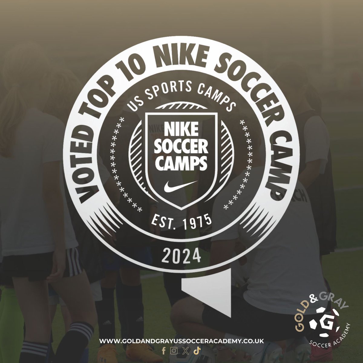 Top 10 ranked Nike soccer camp in the USA 🇺🇸⚽️👏🏻 

Delighted to receive the news this week our camps were voted in the top 10 for nike soccer camps across the USA for summer 2024. 

From the Jack Kane to the States ⚽️🇺🇸 

Interested in coaching for us this summer reach out ✉️