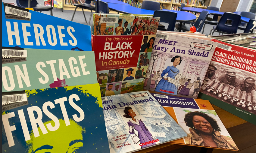 TOM_Library's tweet photo. This February, we  highlight the many accomplishments of Black Canadians @TomThomsonPS 
Read some of these important stories &amp; check out the ​Black History book display  and the recommended books ​&amp; eResources​ on ​t​he school library  catalogue page​. https://t.co/rR2xZqYRk0 https://t.co/FPYlOCkWyn