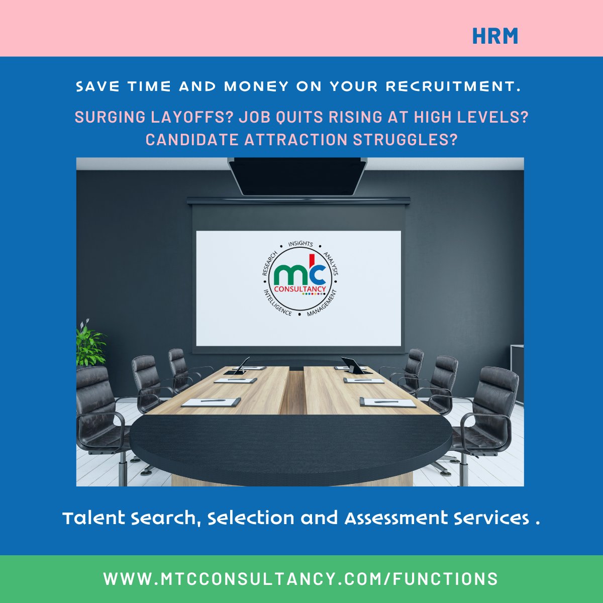 MTCResearch's tweet image. Save time and money on recruitment with MTC Consultancy’s Talent Search, Selection &amp;amp; Assessment Services. Let us help you find the right fit! 🌟 Learn more: zurl.co/jK5z9
 
#Business #Growth #ConsultingServices #HRCompliance #Workplace