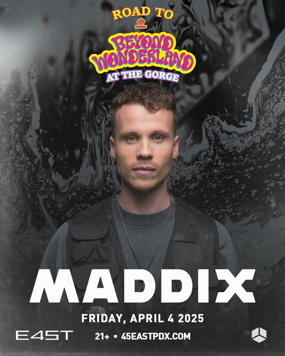 Fasten your seatbelts! 🏎️💨 We’re speeding down the Road to Beyond Wonderland with <a href="/MaddixMusic/">MADDIX</a> at the wheel for his Portland debut on Friday, April 4th! 🐇🔥🏁