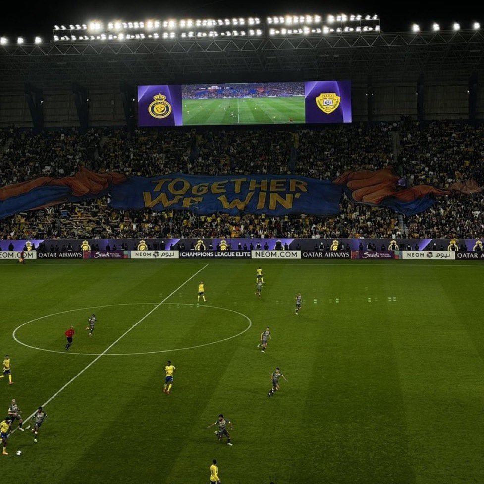2otNaS_'s tweet photo. قولوا اللي تقولونه 
اذا حضر جمهور النصر فوالله لا يغطّي على 
جمال وقوة و عظمة سطوتهم اي مدرج 

النصراويين الرقم واحــ١ــد في القارة 💛 https://t.co/fPsGa6spaG