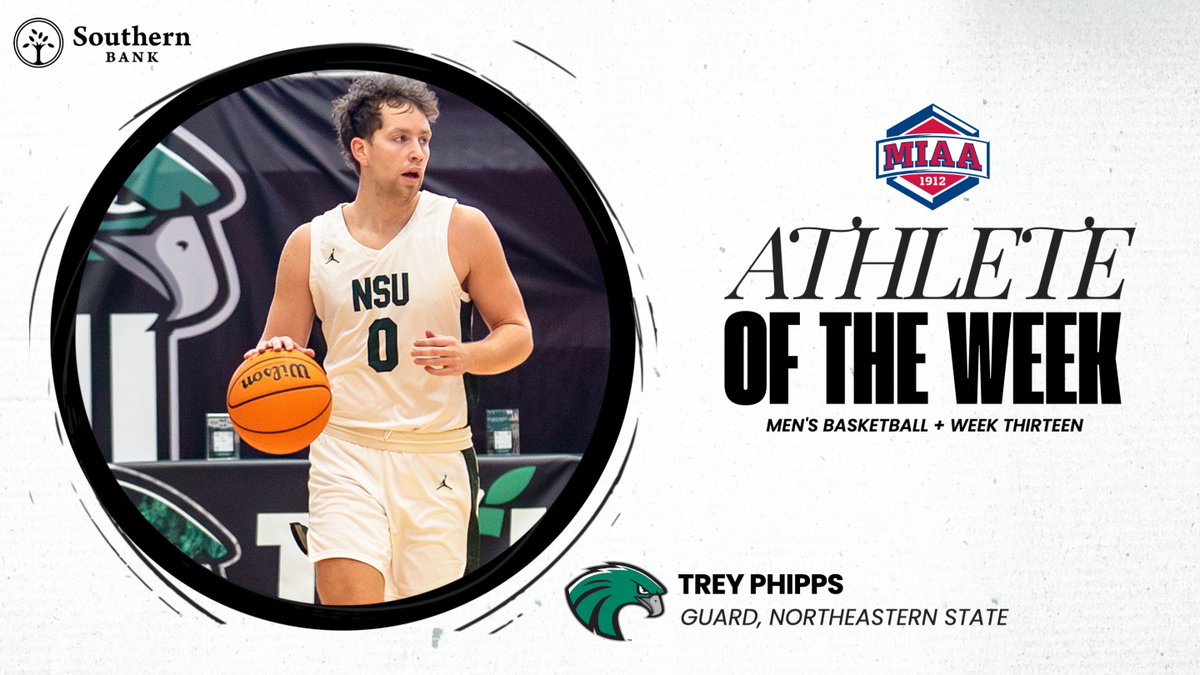 TheMIAA's tweet photo. Trey Phipps led the league with 22.5 points per game, helping @RiverHawksMBB to a pair of double-digit comeback wins 👀

He's our latest 𝙈𝙀𝙉'𝙎 𝘽𝘼𝙎𝙆𝙀𝙏𝘽𝘼𝙇𝙇 𝘼𝙏𝙃𝙇𝙀𝙏𝙀 𝙊𝙁 𝙏𝙃𝙀 𝙒𝙀𝙀𝙆, presented by @Southernbank1 ⤵️

📰 https://t.co/iaBqgFNPc9
#BringYourAGame https://t.co/pgkqorXMn2