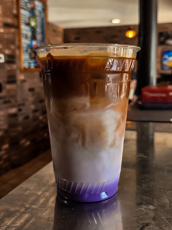 Taro &amp; chill? We’ve got your February go-to drink waiting! Stop by one of our locations and order a taro frappe or latte ❄️💜
_
#Day6Coffee #Taro #Coffee #Latte #LocalCoffee #CoffeeShop #February #HoustonCoffeeShop #HoustonBakery #BlackOwnedBusiness #SupportLocal