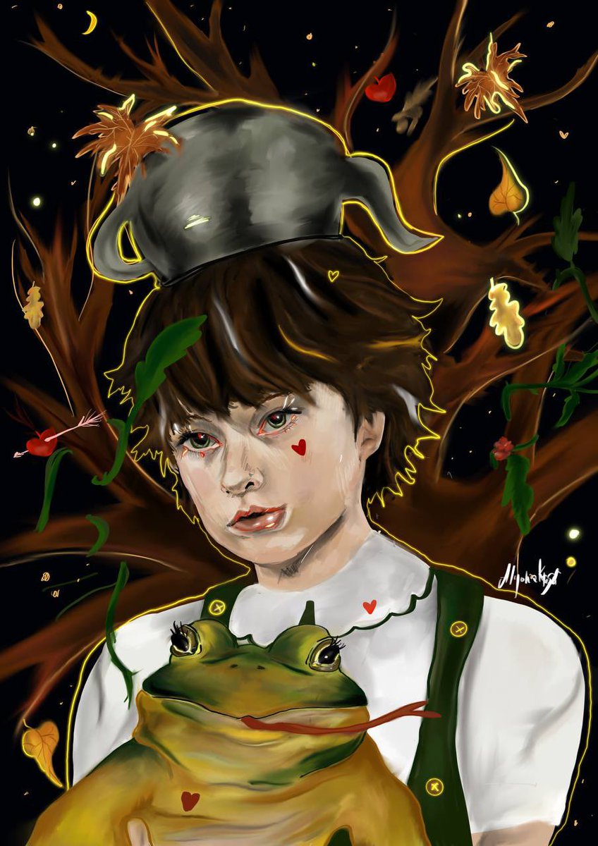 GM fam♥️New drop on <a href="/objktcom/">objkt</a> 

It’s my birthday. Last year was hard but I improved my style.

Over the Garden Wall is a story about two souls  finding their way home.

Meet Greg, so me. Weird and a  queen.

Greg: Over The Garden Wall
1/1
50 $xtz

Link below👇

#Tezos #tezosart