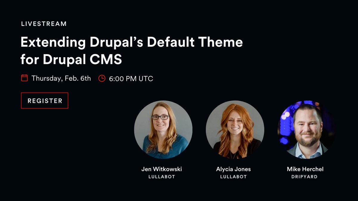 New features, new design! Find out how <a href="/lullabot/">Lullabot</a> adapted Drupal's Olivero theme to handle the new features of Drupal CMS. Live stream on 6 February!  

Register today: ow.ly/cQf850USEYA