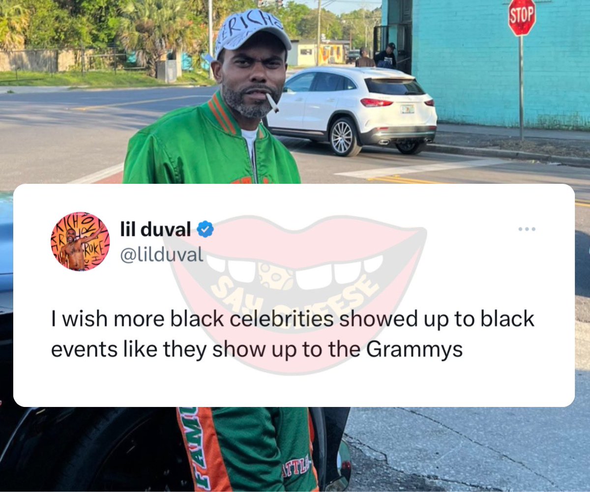 SaycheeseDGTL's tweet image. Lil Duval wants more black celebrities to attend black events, just like they attend the Grammys