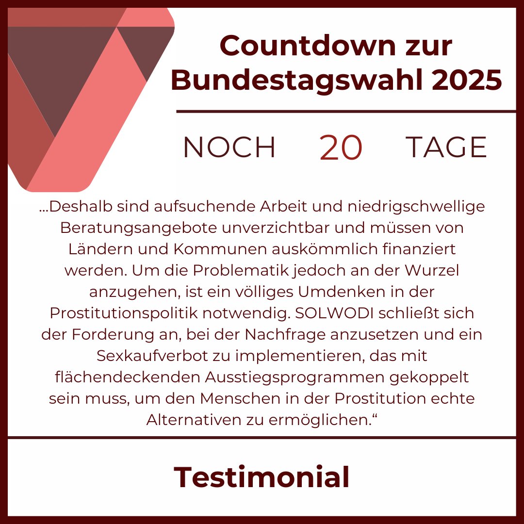 BV_Nord_Modell's tweet photo. Vereinsmitglied Maria Decker von SOLWODI Deutschland e.V. kommt heute zu Wort:
#Bundestagswahl #prostitution #bundestag #SOLWODI #bundestag #nordischesmodelljetzt https://t.co/viYNNPPqPS