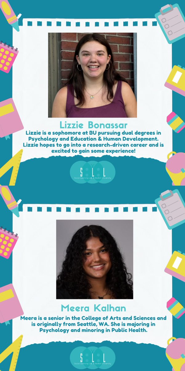 🌟Meet our incredible Research Assistants at the Social Learning Lab! These talented individuals are the driving force behind our innovative research. Stay tuned for more from our team! #MeetTheTeam #buSocialLearningLab #sociallearninglab #ResearchAssistant