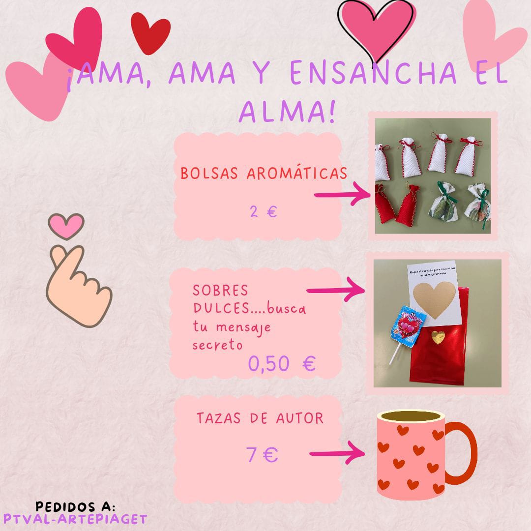 CPEEEJeanPiaget's tweet photo. Se acerca #sanvalentin. En #artepiaget tenemos estos detalles para regalar!
#amor
#amistad
#respeto
#cariño
#buenasvibras
❤️🧡💚💚🩵💙💜🤍🩷
#actividadespftval
#serdiferenteesunpunto
#centrosmolones
#centrosespecificos
@MariaJoseBaza
@EducaAnd
@DGPeIE
@AytoOgijares https://t.co/8kJOtQWxvp