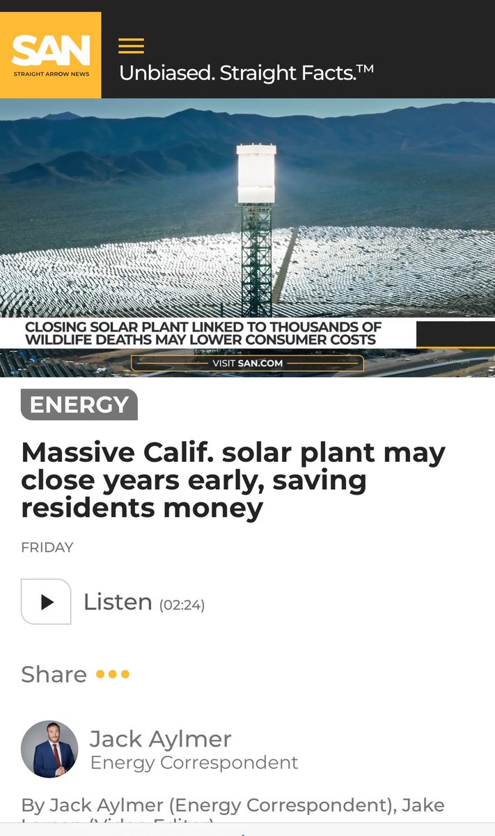 Texamigo's tweet photo. Another Obama failure.
The solar plant in the Mojave desert. If not so tragically wasteful, this would be hilarious.
Too bad DOGE wasn't around when this race-baiting charlatan was president. https://t.co/DAdEe7FFRz