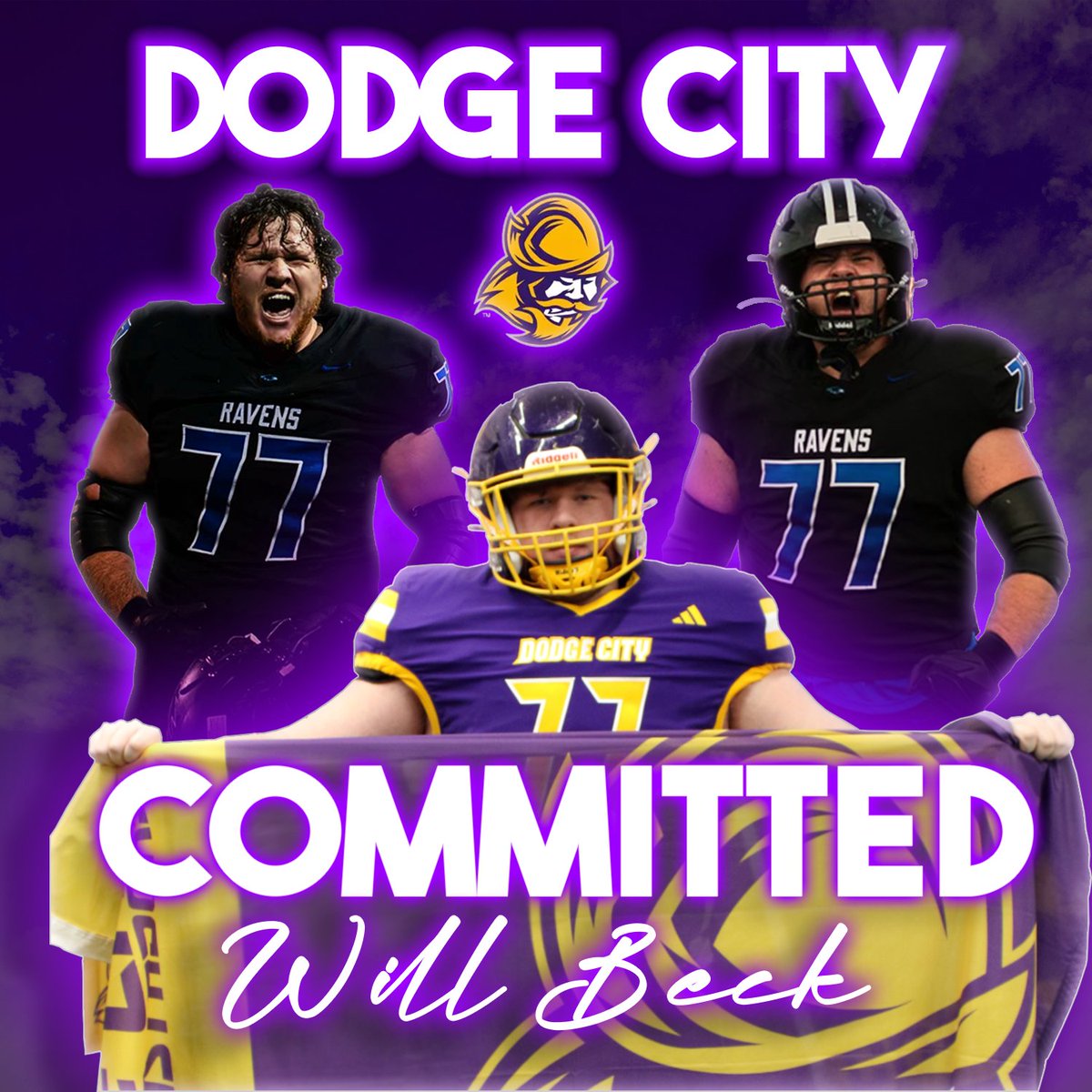 William M. Beck Jr (@williammbeckjr) on Twitter photo Blessed to say that I have committed to Dodge City CC!
<a href="/CoachLusby/">Coach Lusby</a> <a href="/ShaneDowty/">Shane Dowty</a> <a href="/lclark3965/">Lorne Clark</a> <a href="/CoachWinger20/">Keith Winger</a> <a href="/CoachCarrollONW/">Jake Carroll</a> Blessed to say that I have committed to Dodge City CC!
<a href="/CoachLusby/">Coach Lusby</a> <a href="/ShaneDowty/">Shane Dowty</a> <a href="/lclark3965/">Lorne Clark</a> <a href="/CoachWinger20/">Keith Winger</a> <a href="/CoachCarrollONW/">Jake Carroll</a>