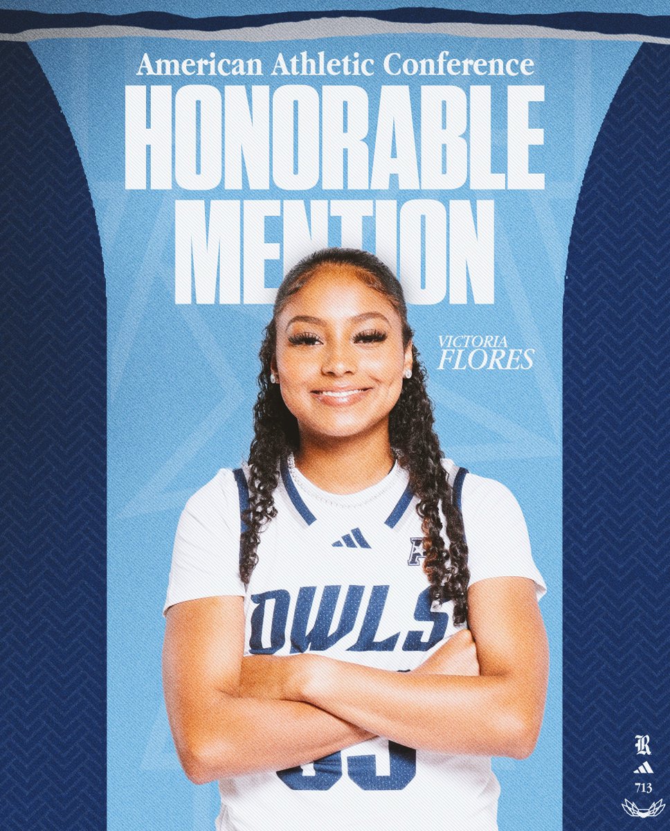 Flores Named AAC Honorable Mention

📰 » riceowls.co/WBB24-25-Flore…

#GoOwls👐