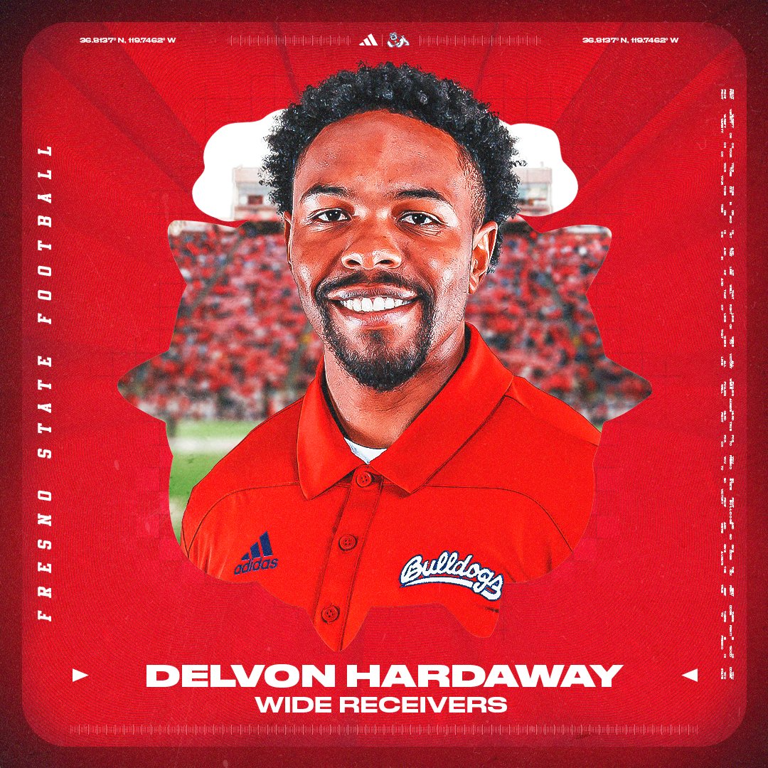 Fresno State Football (@fresnostatefb) on Twitter photo Officially official๐ค
<a href="/FBCoachHardaway/">DelVon Hardaway</a> has been named wide receivers coachโผ๏ธ
#BulldogBornBulldogBred Officially official๐ค
<a href="/FBCoachHardaway/">DelVon Hardaway</a> has been named wide receivers coachโผ๏ธ
#BulldogBornBulldogBred