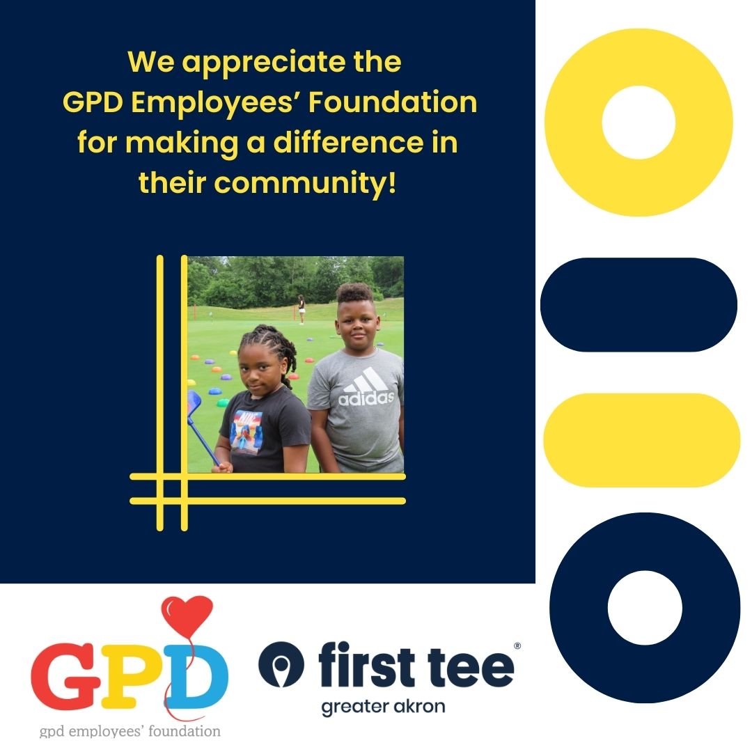 First Tee – Greater Akron (@firstteegrakron) on Twitter photo We appreciate the <a href="/gpd_foundation/">GPD Group Foundation</a> for making a difference in their community! 🙌💙 Their dedication and commitment are truly inspiring! 🌟 #BuildingGameChangers #GameChangersClub We appreciate the <a href="/gpd_foundation/">GPD Group Foundation</a> for making a difference in their community! 🙌💙 Their dedication and commitment are truly inspiring! 🌟 #BuildingGameChangers #GameChangersClub