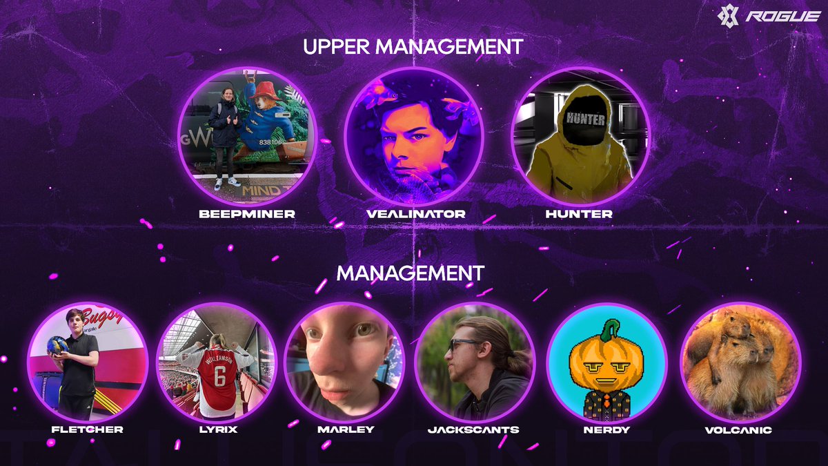 Team Talus (@teamtalusgg) on Twitter photo Introducing our 2025 Management Roster! ๐ช
Upper Management:
๐ค <a href="/Beepminer_/">Beepminer</a> - Founder & CEO
๐ค <a href="/PeterVealinator/">TLS Vealinator</a> - COO
๐ค <a href="/Truehunter99/">Talus Hunter</a> - CDO
Management:
๐ค <a href="/Trenzig/">Fletcher G</a> <a href="/LyrixPlays/">Lyrix</a> <a href="/Marley1878144/">Marley</a> - GMs
๐ค <a href="/JackScants/">TLS JackScants</a> - Community Manager
๐ค <a href="/nerdypolecat97/">Nerdy</a> - Events Manager
๐ค Introducing our 2025 Management Roster! ๐ช
Upper Management:
๐ค <a href="/Beepminer_/">Beepminer</a> - Founder & CEO
๐ค <a href="/PeterVealinator/">TLS Vealinator</a> - COO
๐ค <a href="/Truehunter99/">Talus Hunter</a> - CDO
Management:
๐ค <a href="/Trenzig/">Fletcher G</a> <a href="/LyrixPlays/">Lyrix</a> <a href="/Marley1878144/">Marley</a> - GMs
๐ค <a href="/JackScants/">TLS JackScants</a> - Community Manager
๐ค <a href="/nerdypolecat97/">Nerdy</a> - Events Manager
๐ค