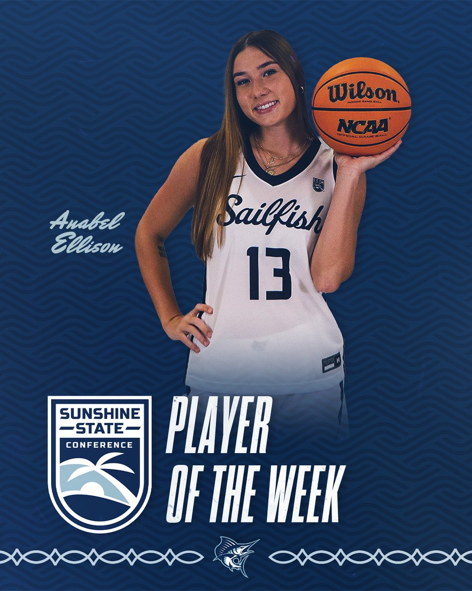Two weeks, two awards! Congratulations, AB! <a href="/SailfishWBB/">PBA Women’s Basketball</a> 

#FEARtheFISH🐟🏀