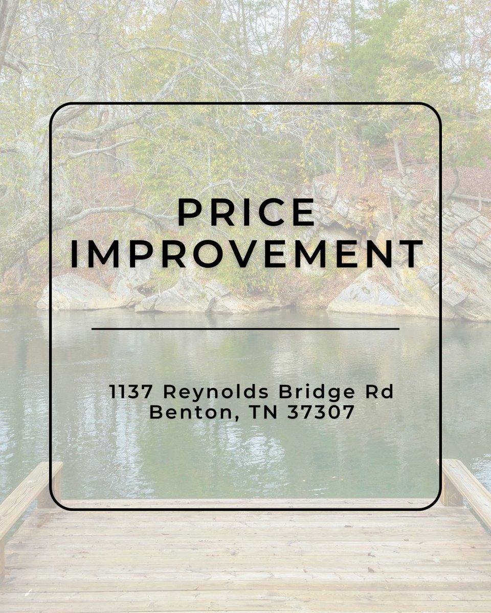 PaulaSoldIt's tweet photo. 🔔Exciting Update: Price Improvement on 1137 Reynolds Bridge Road🔔

MLS # 1503475 | Now offered at $799,900

📱 The Paula McDaniel Group|423.667.2997
📱 Real Estate Partners Chattanooga LLC|423.362.8333
🌐 https://t.co/H22LmTftSO
Equal Housing Opportunity|Licensed in TN and GA https://t.co/qLEWj7grep