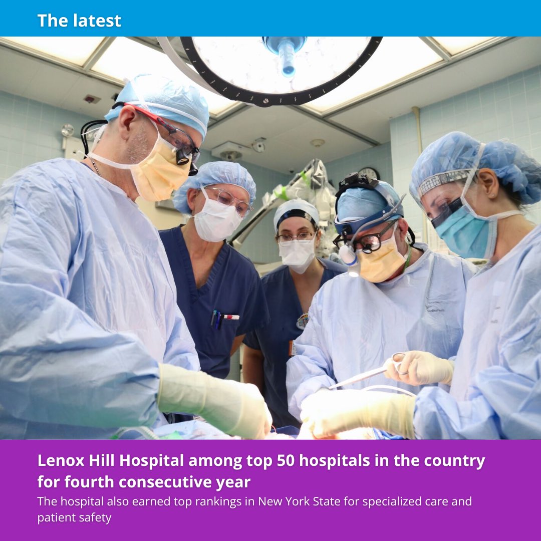 Lenox Hill Neurosurgery (@lenoxneurosurg) on Twitter photo 🏆For the fourth consecutive year, <a href="/lenoxhill/">Lenox Hill Hospital</a> has been named one of <a href="/Healthgrades/">Healthgrades</a>’ 50 Best Hospitals in the U.S.
We’re proud to be the only hospital in NYC to achieve this honor four years running and to have earned top rankings in neurosurgery from <a href="/usnews/">U.S. News & World Report</a> and <a href="/Newsweek/">Newsweek</a>. 🏥🧠 🏆For the fourth consecutive year, <a href="/lenoxhill/">Lenox Hill Hospital</a> has been named one of <a href="/Healthgrades/">Healthgrades</a>’ 50 Best Hospitals in the U.S.
We’re proud to be the only hospital in NYC to achieve this honor four years running and to have earned top rankings in neurosurgery from <a href="/usnews/">U.S. News & World Report</a> and <a href="/Newsweek/">Newsweek</a>. 🏥🧠
