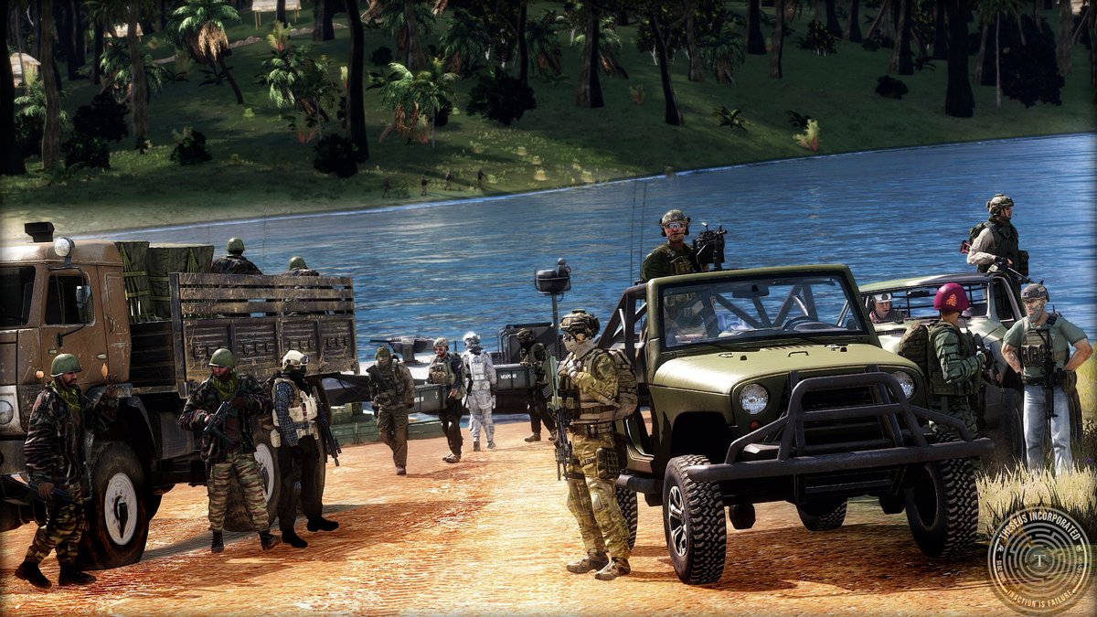 TheseusInc's tweet image. Past Contract: Gunboat

Theseus broke through a hostile blockade to deliver arms to insurgents. The cargo transfer went smoothly, but the extraction cost a heavy price.

📸 Videos: 
youtu.be/-ef4SA2P9iE
youtu.be/OFqiYPyMYSs

#Arma3 #ArmaPhotography @ArmaPlatform