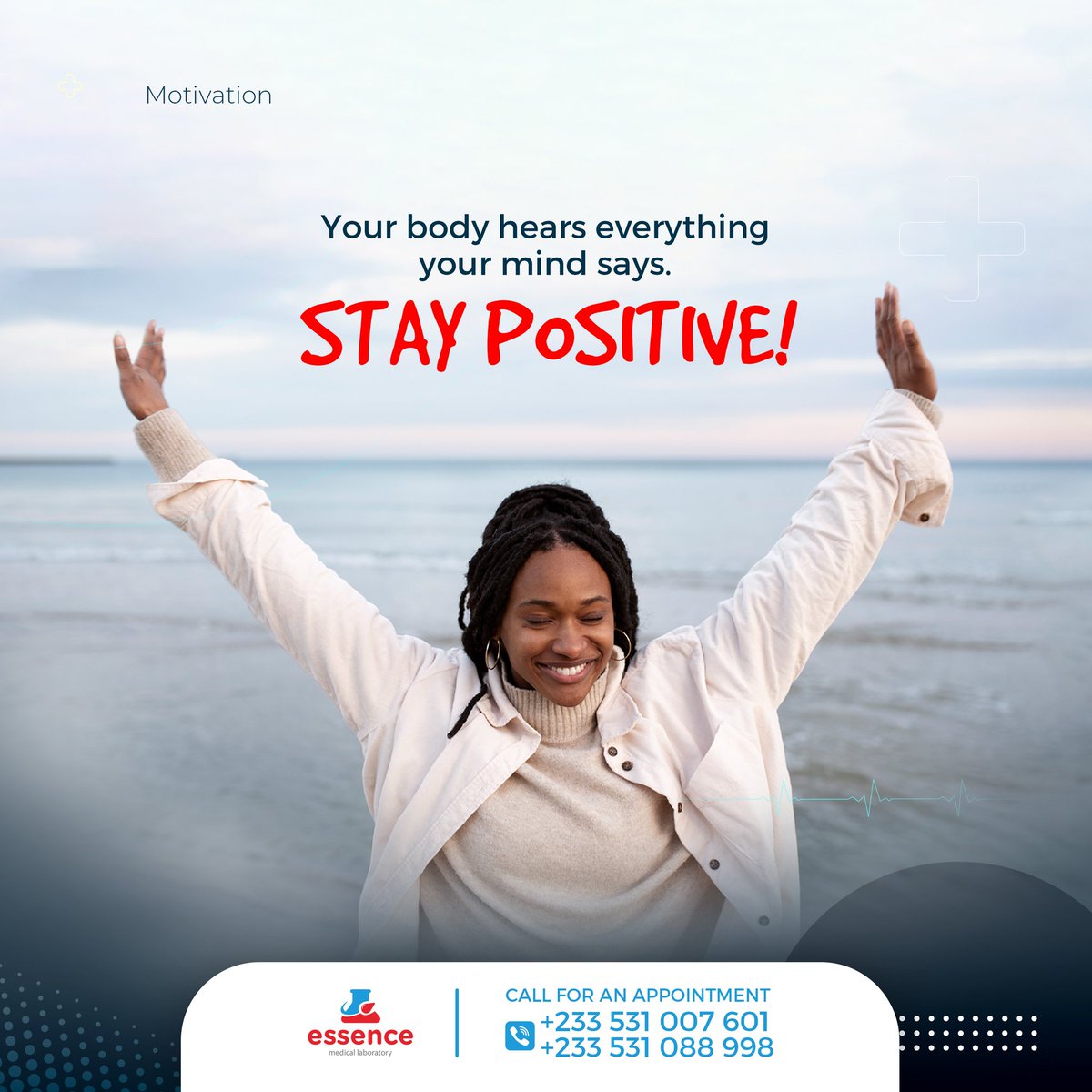 Essencemedilab's tweet photo. Stay Positive !

#monday #mondaymotivation #essencemedicallab #essencehealth https://t.co/emcLmpBC0h