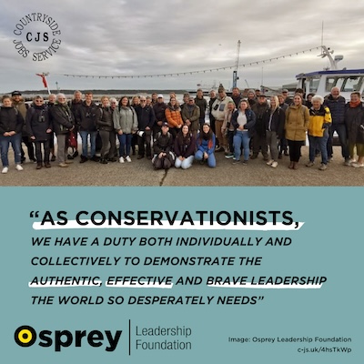 The CJS Team (@countrysidejobs) on Twitter photo The <a href="/ospreylf/">Osprey Leadership Foundation</a> aims to encourage young conservationists to recognise that they are already a leader. Is it time to tap into your potential? Read the article here: c-js.uk/4hsTkWp The <a href="/ospreylf/">Osprey Leadership Foundation</a> aims to encourage young conservationists to recognise that they are already a leader. Is it time to tap into your potential? Read the article here: c-js.uk/4hsTkWp