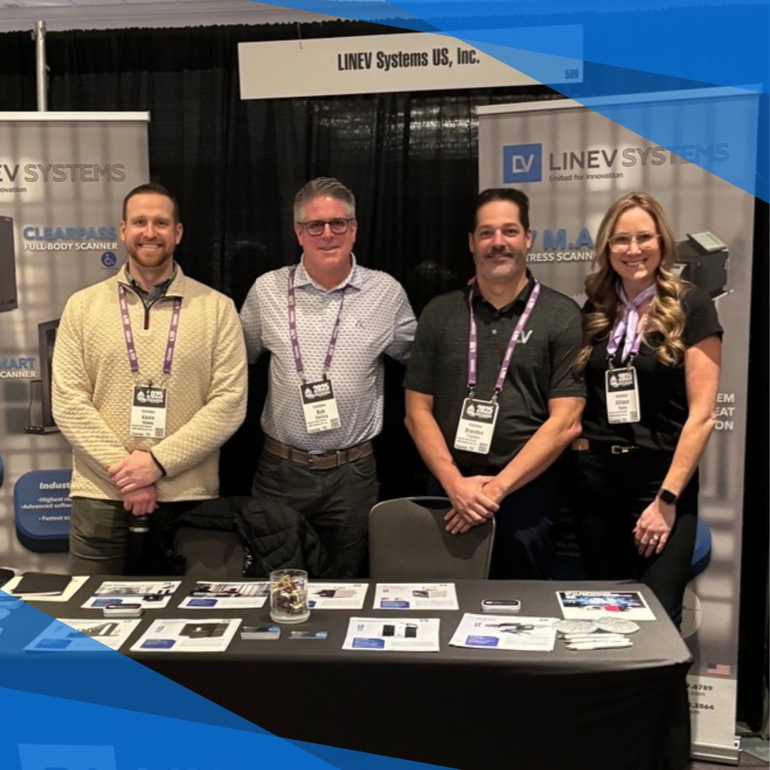 LINEVSystemsUS's tweet image. Another exciting day at NSA Winter 2025! Visit LINEV Systems team at Booth 509 to learn about our state-of-the-art body scanners, baggage + cargo scanners, mobile scanning solutions, and much more! #Sheriffs2025 @nationalsheriff